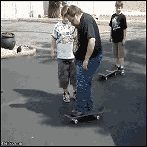 Skateboard ouch