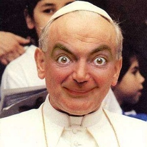 Mr Bean drôle en pape