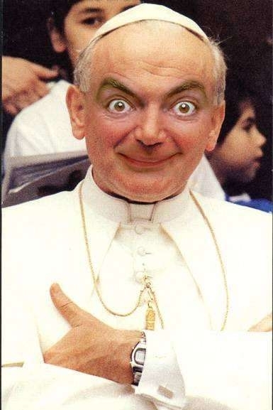 Mr Bean drôle en pape