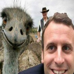 Macron selfie détourné