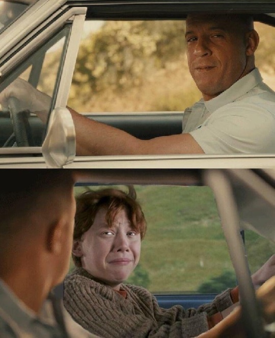Ron Weasley dans Fast and Furious